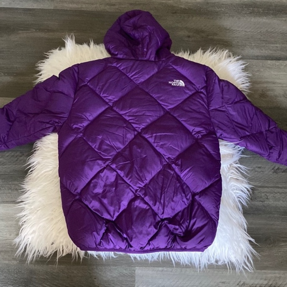 Girl's L North Face 550 Down Reversible Jacket .
